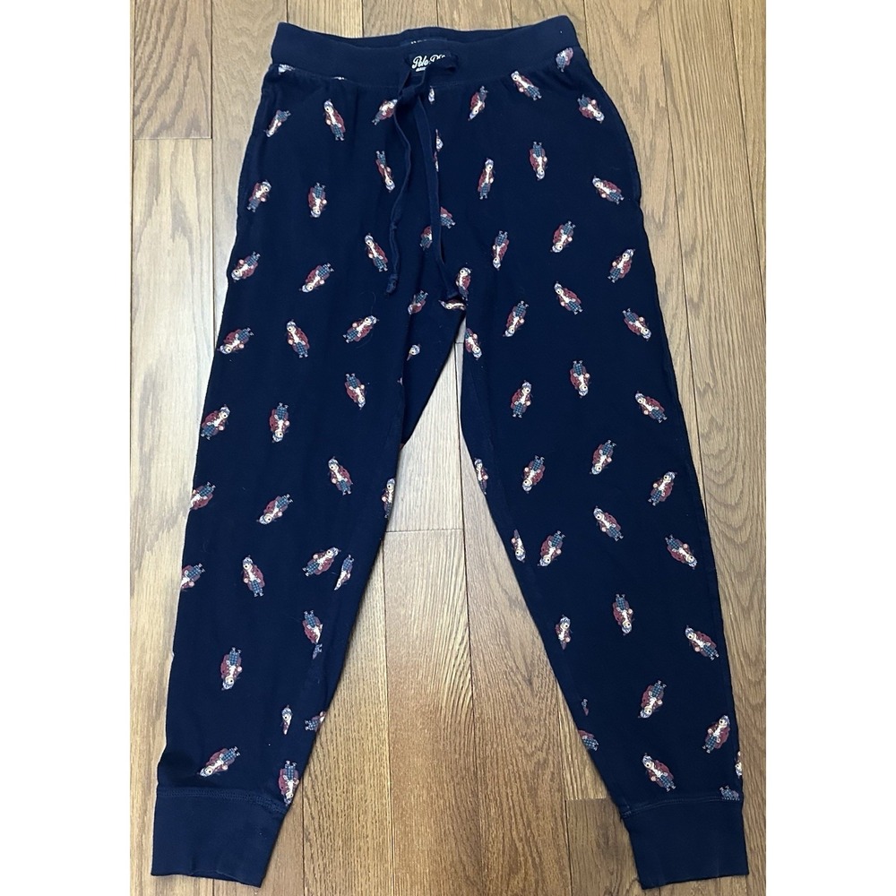 Polo Ralph Lauren Mens Size Small Sleepwear Blue Pajama Pants Bear In Robe Logo